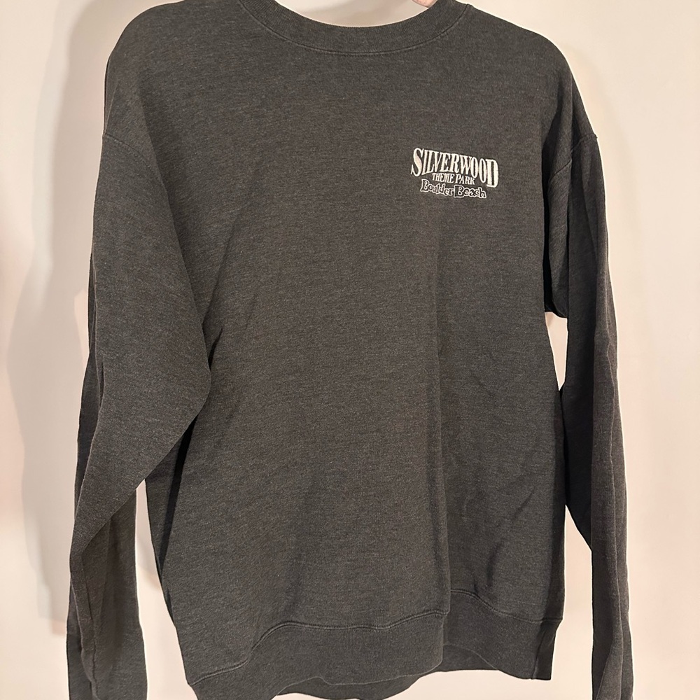Silverwood Theme Park Charcoal Crewneck Sweater